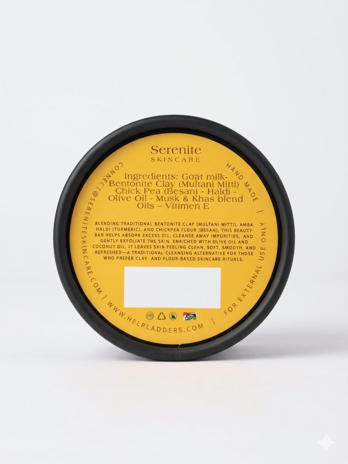 Magical Multani Multani Mitti, Bentonite Clay, Haldi & Besan Beauty Bar (125g)