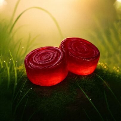 Rose shaped Glycerine soaps pack of 2