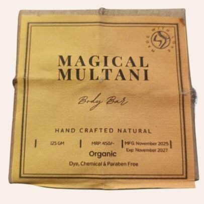 Multani Mitti, Bentonite Clay, Haldi & Besan Beauty Bar (125g)